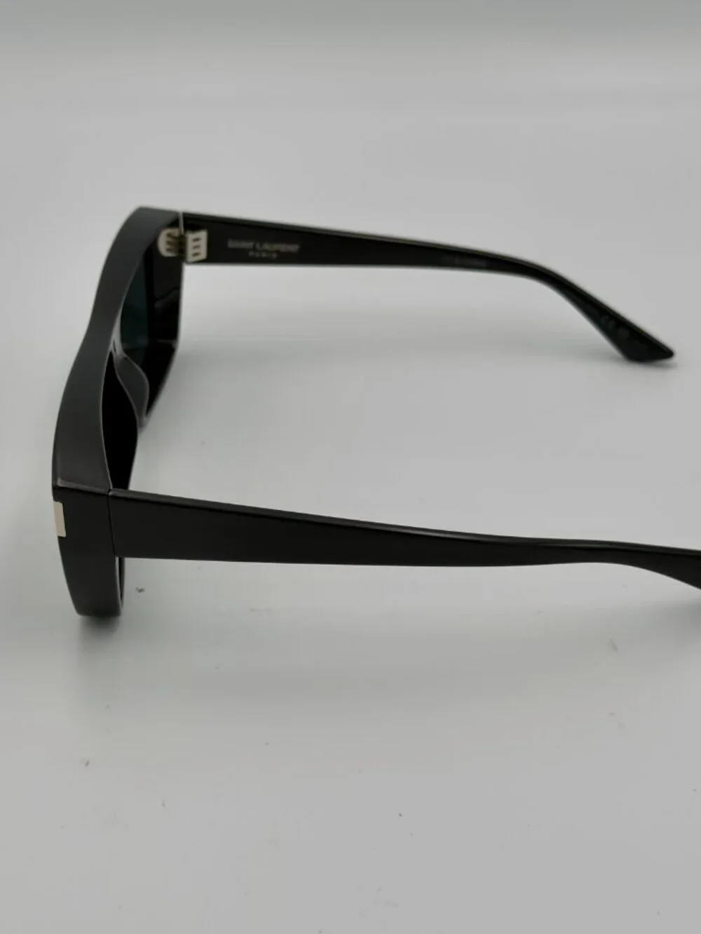 Saint Laurent SL 757 001 Black Rectangular Sunglasses Unisex 64mm w/ Case
